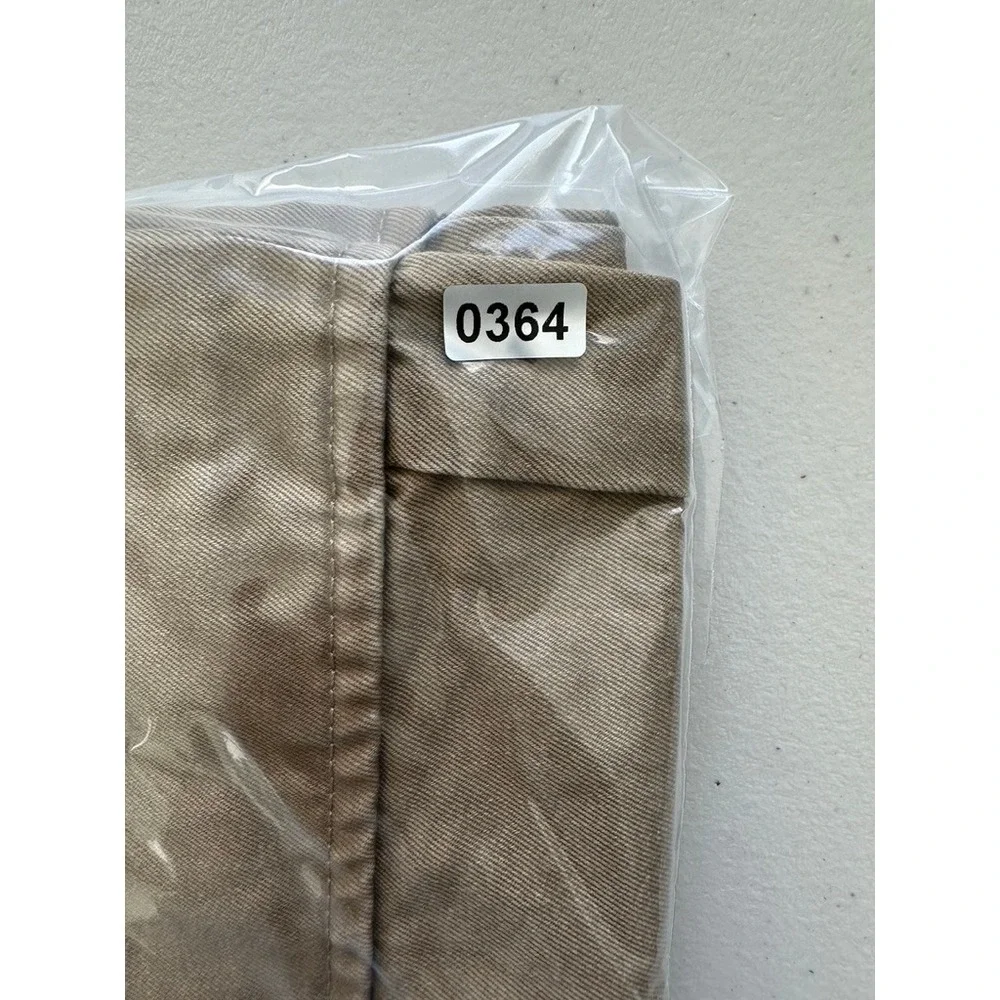 Sandro Paris Cargo Utility Pants Women 40 US 8 Brown Twill Wide Leg Utility - Picture 8 of 8